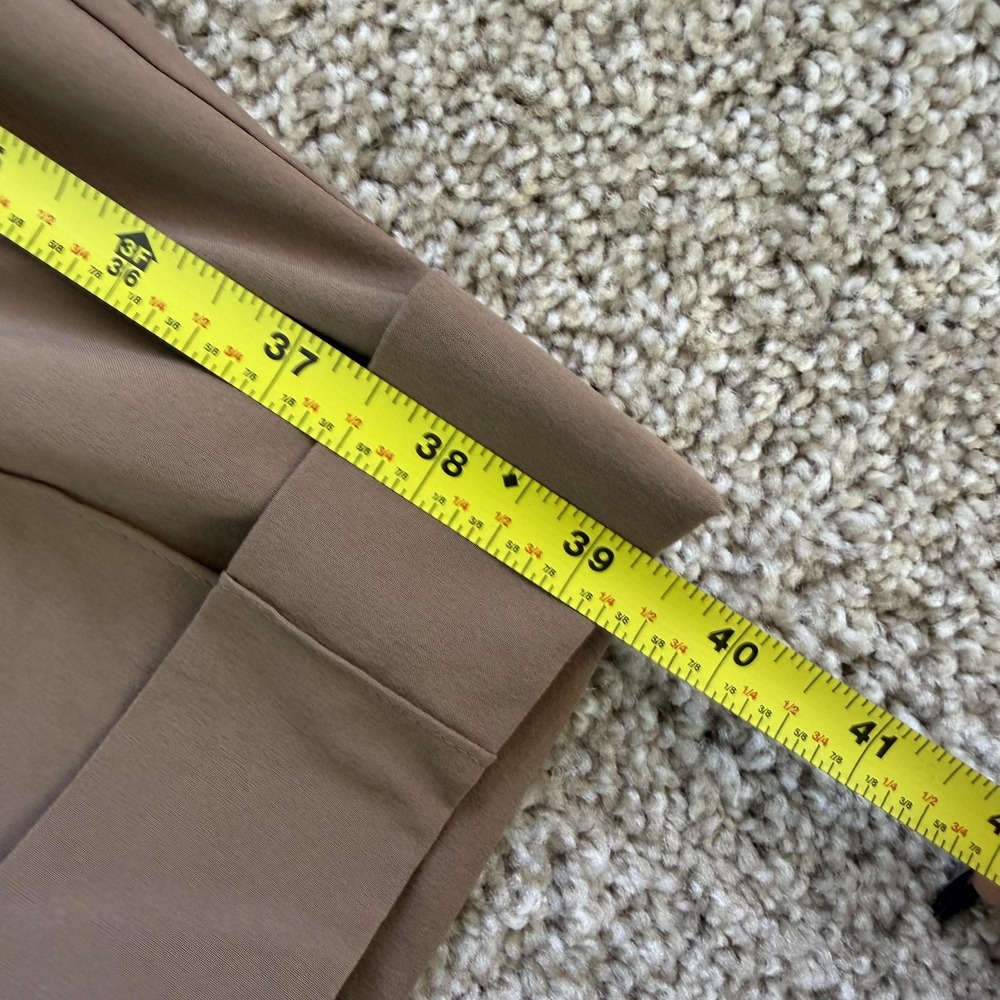 Athleta Cardiff Pant Womens 8 Brown Ankle Tapered Belted Travel Workwear - Picture 9 of 12